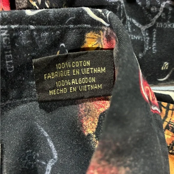 RedHead Men's Black and Orange Car Print Shirt - 4X - Picture 5 of 11